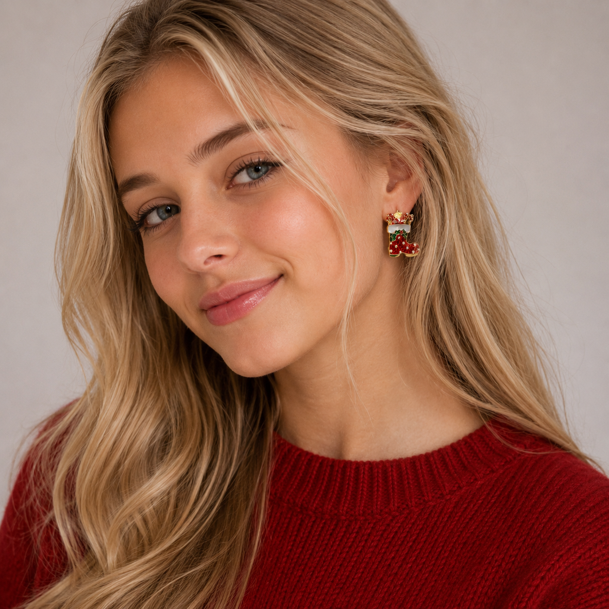 Christmas Stocking Earrings | Festive Holiday Jewelry