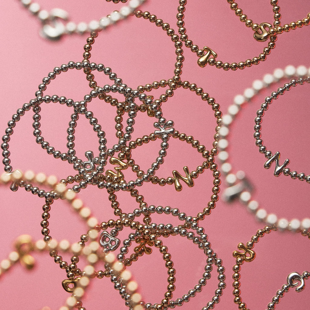 Initial Gold Dipped Bracelet