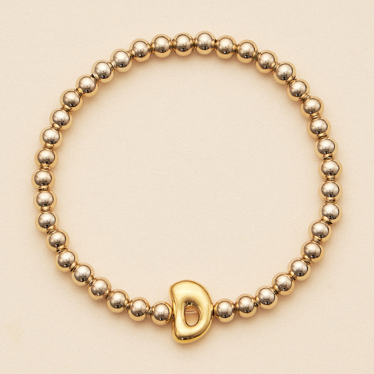 Bubble Letters Beaded Stretch Bracelet 16 Assorted Pack