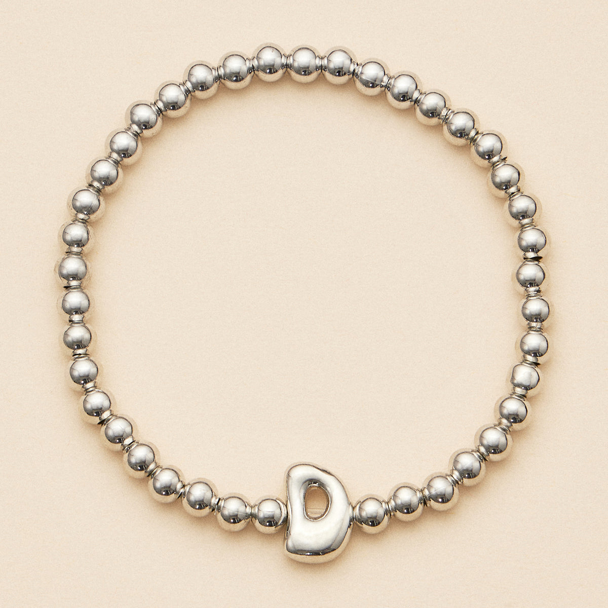 Bubble Letters Beaded Stretch Bracelet 16 Assorted Pack