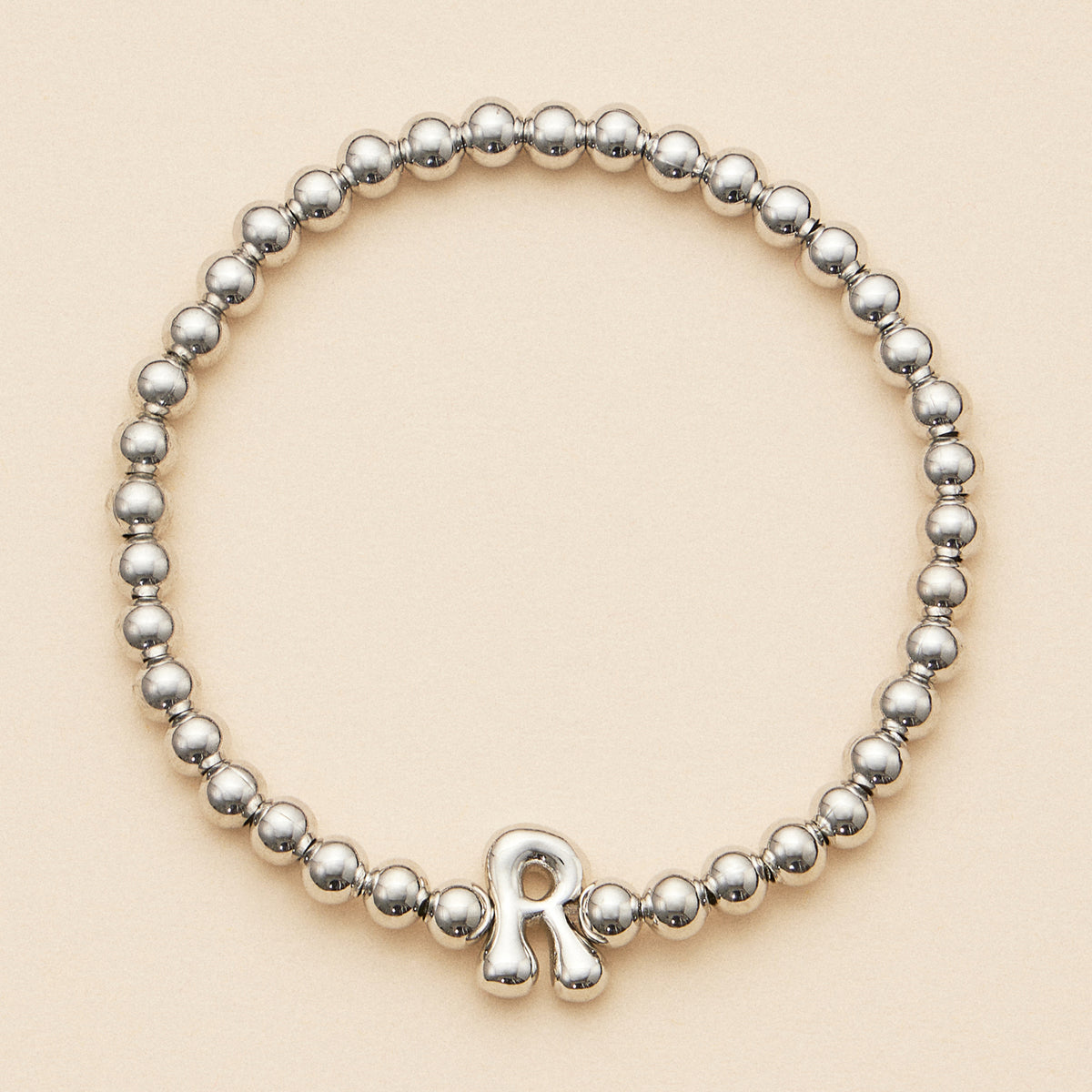 Bubble Letters Beaded Stretch Bracelet 16 Assorted Pack
