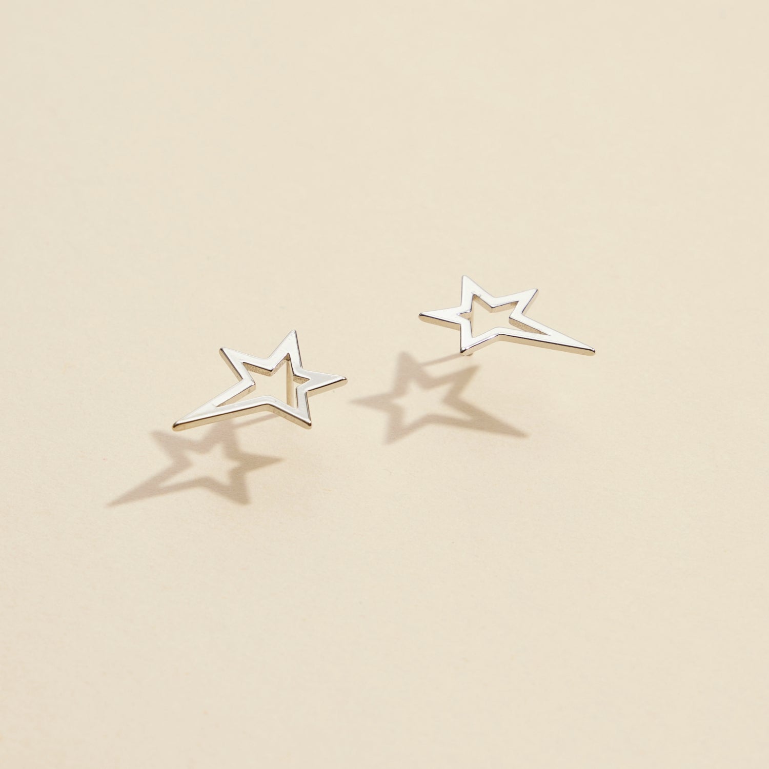 Classic Star Gold-Dipped Stud Earrings