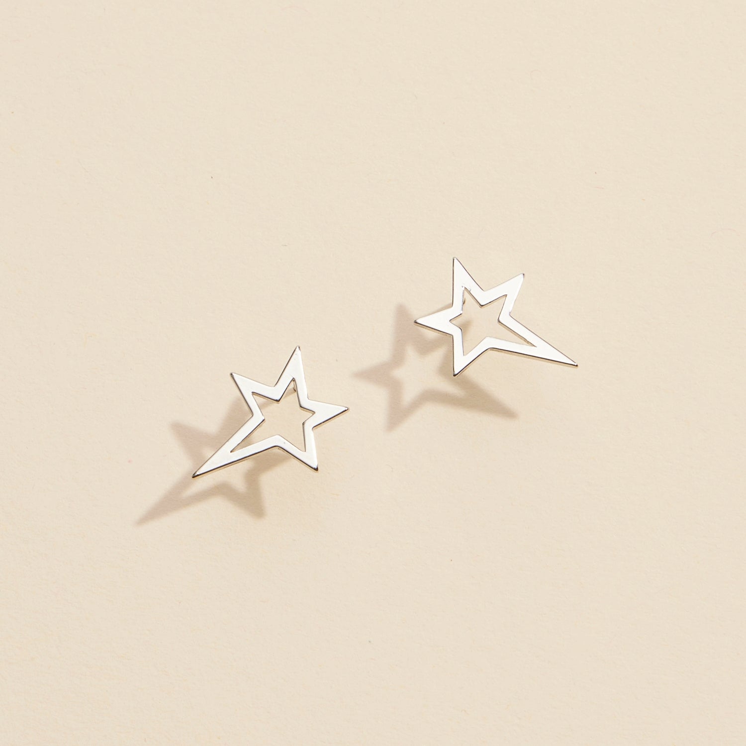 Classic Star Gold-Dipped Stud Earrings