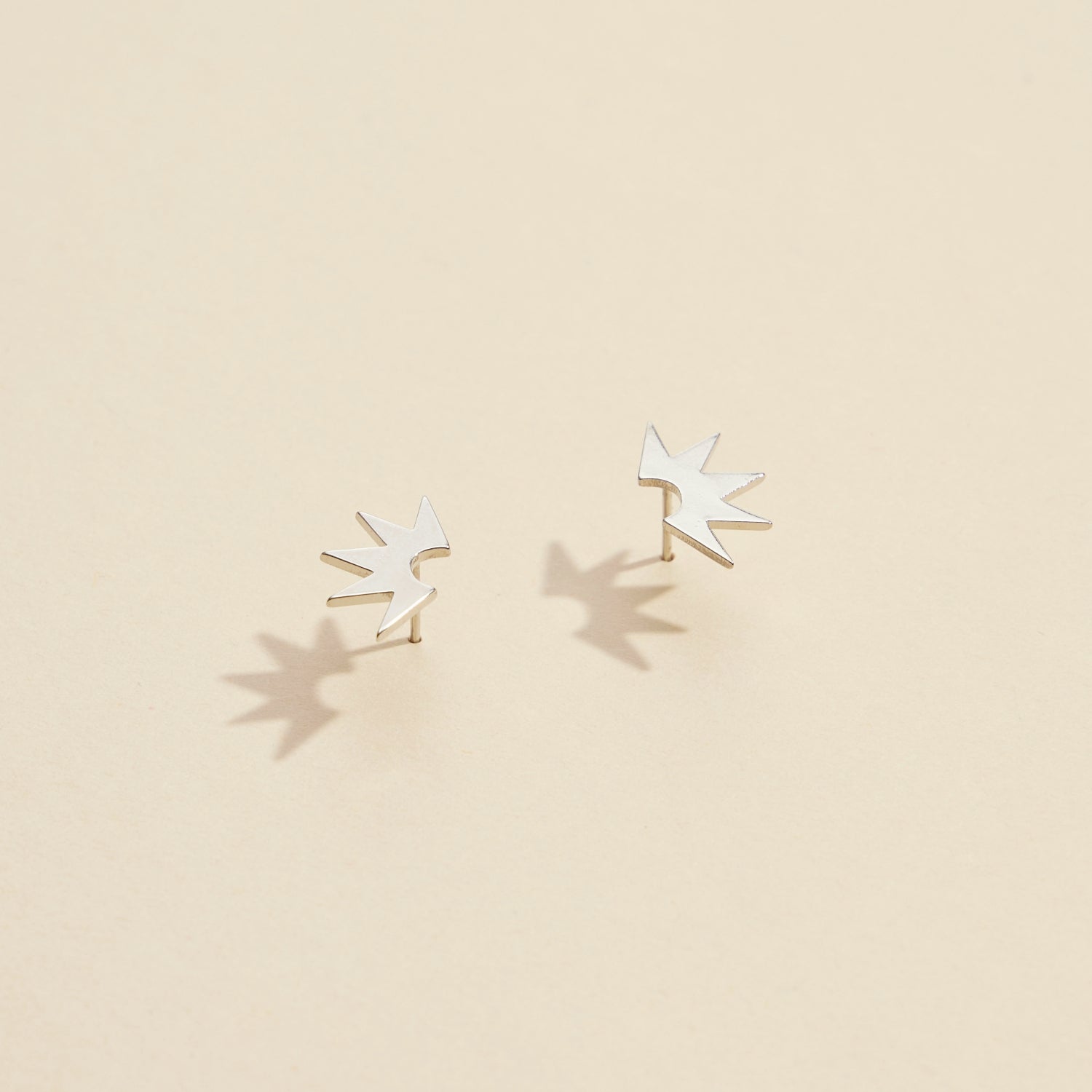 Sun Gold Dip Stud Earrings