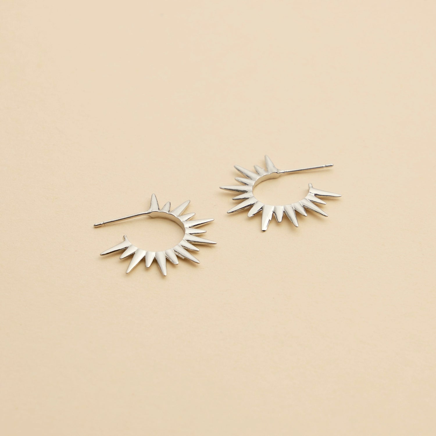 Elegant Sun Gold-Dipped Hoop Earrings