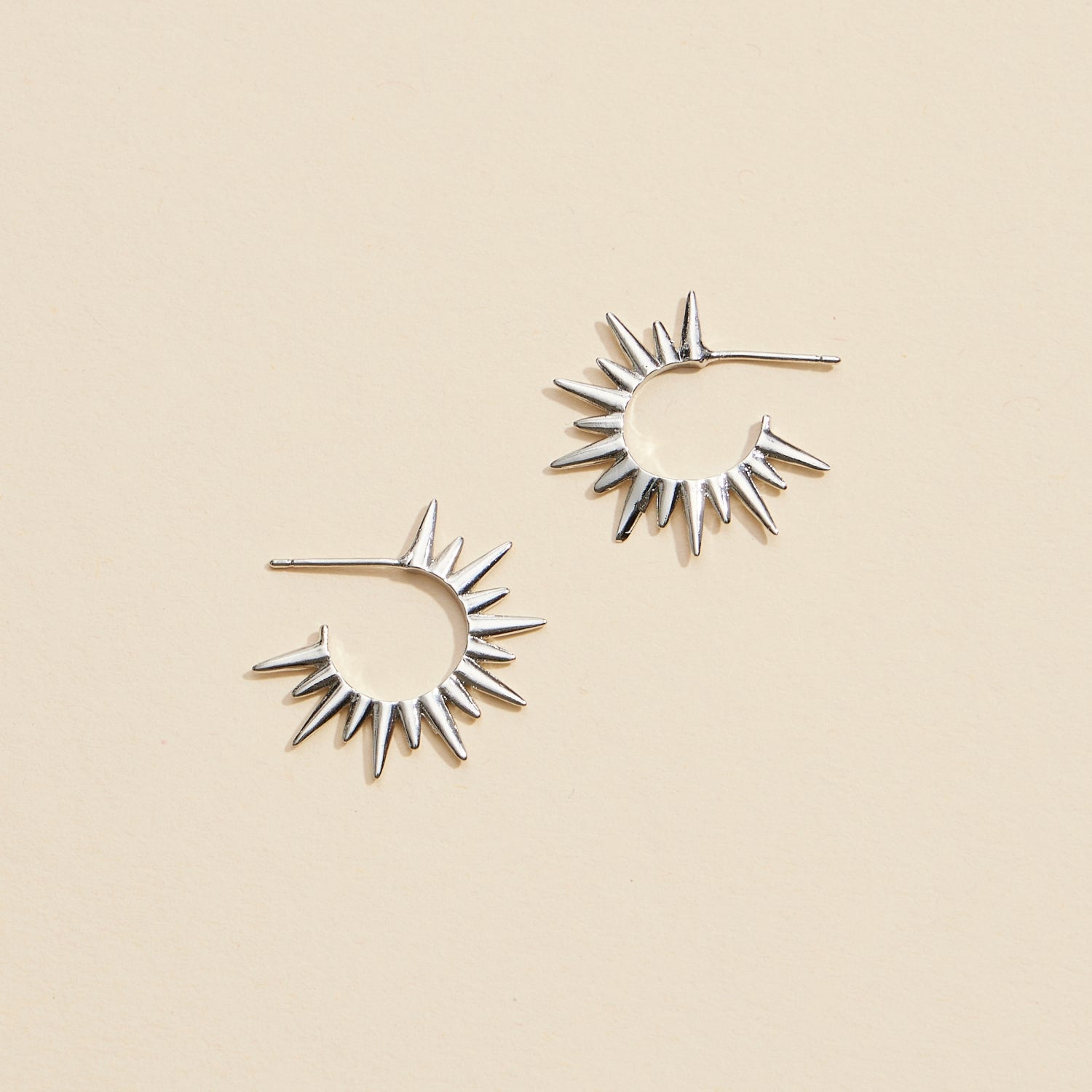 Elegant Sun Gold-Dipped Hoop Earrings