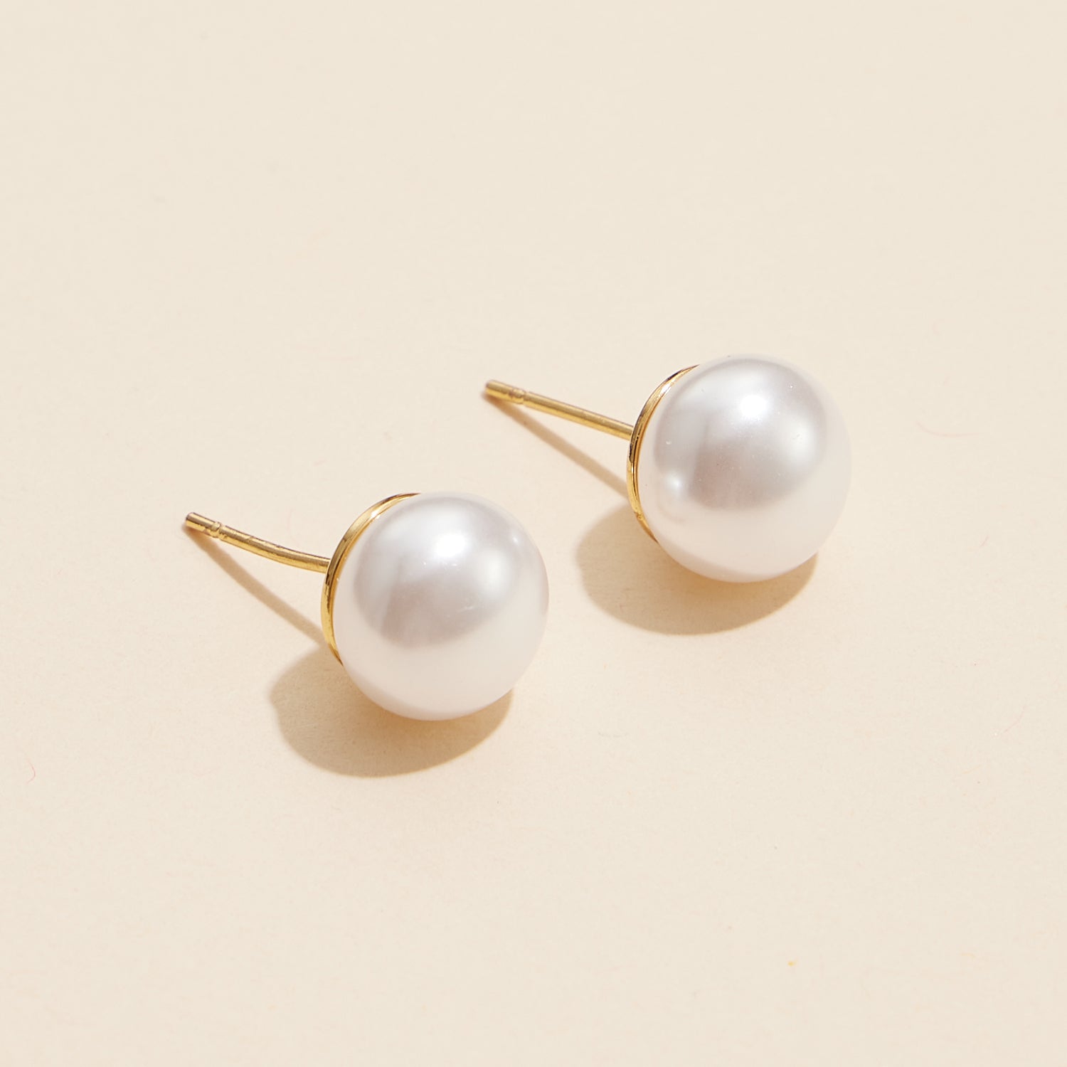 Timeless Extra Large Pearl Stud Earrings - Frem