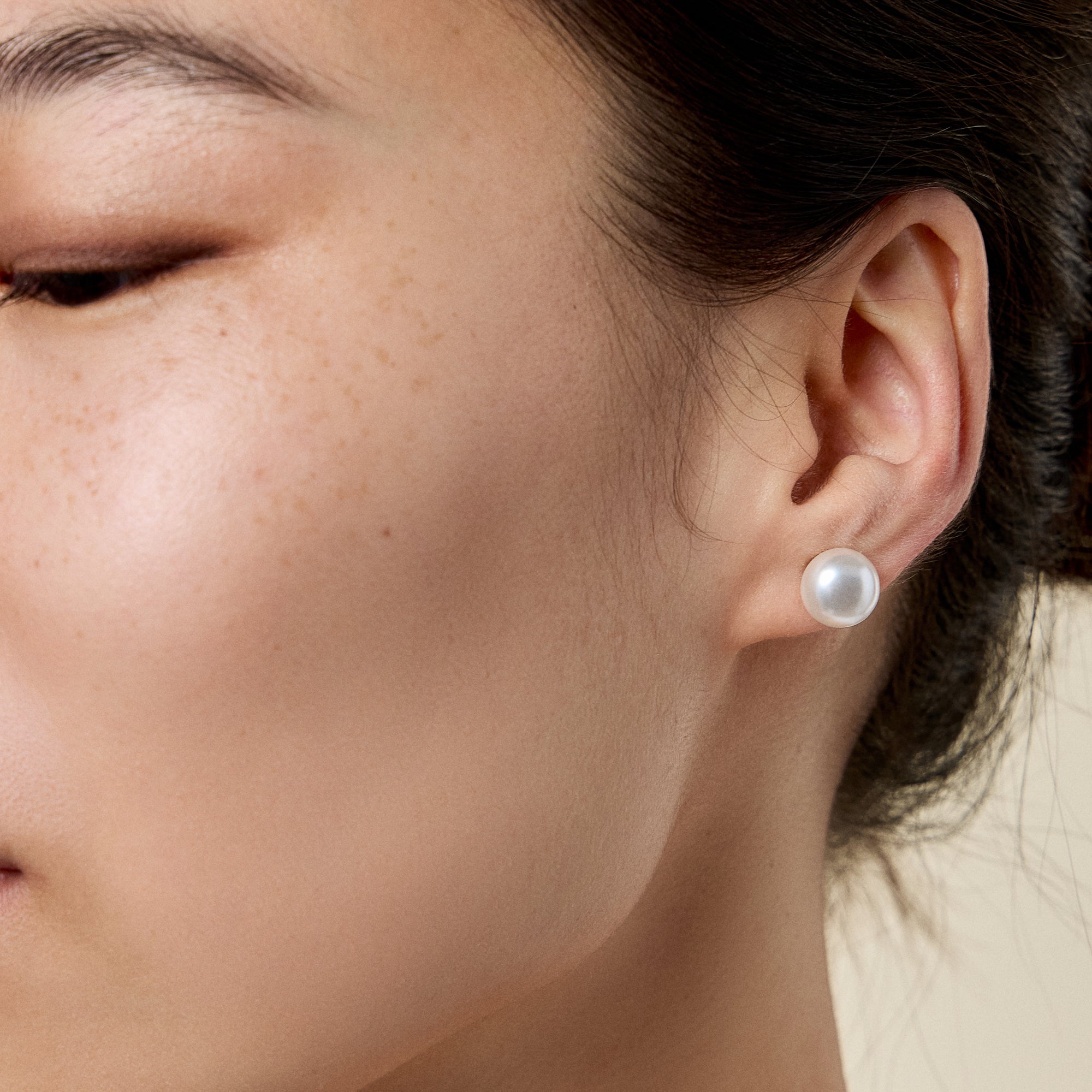 Timeless Extra Large Pearl Stud Earrings - Frem