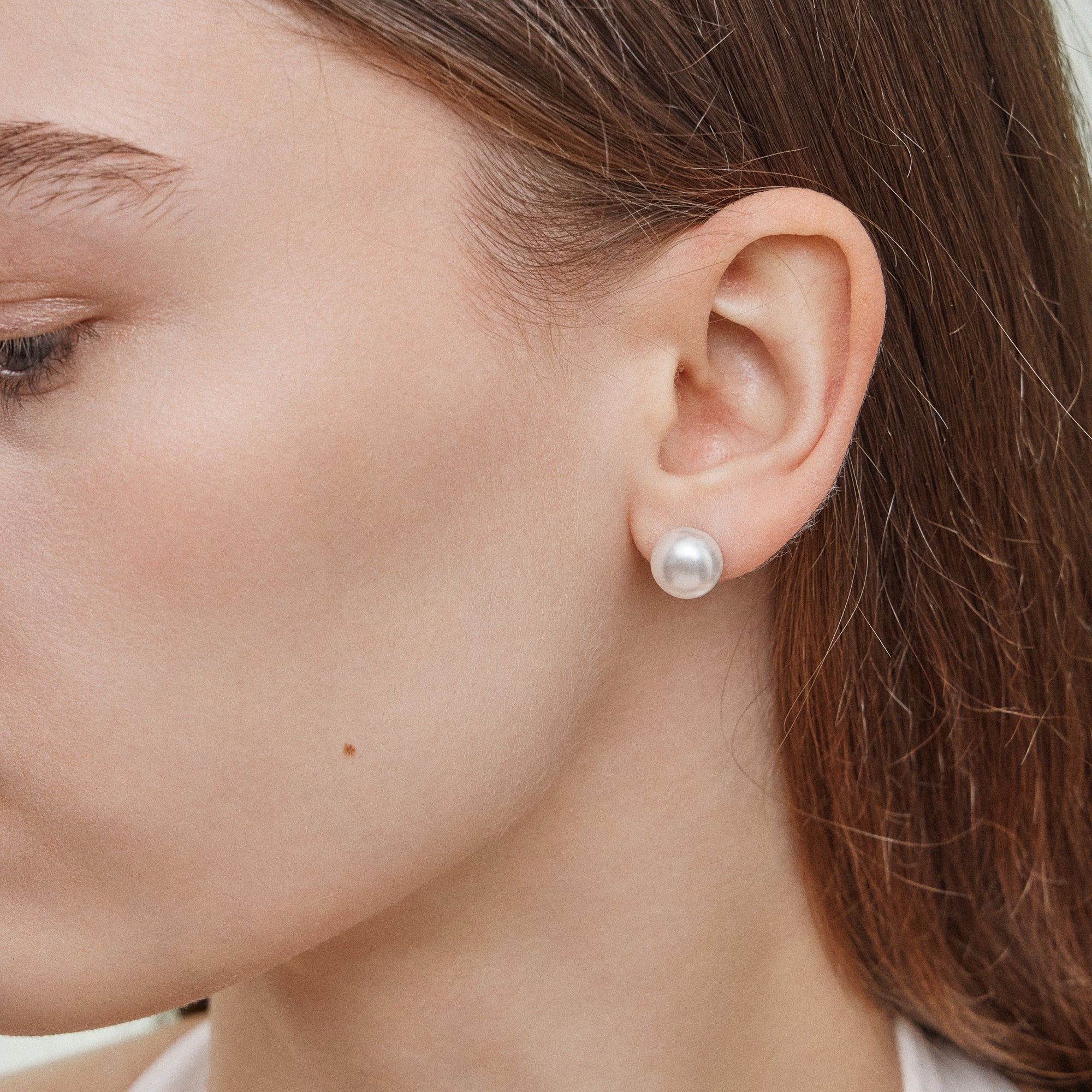 Timeless Extra Large Pearl Stud Earrings - Frem