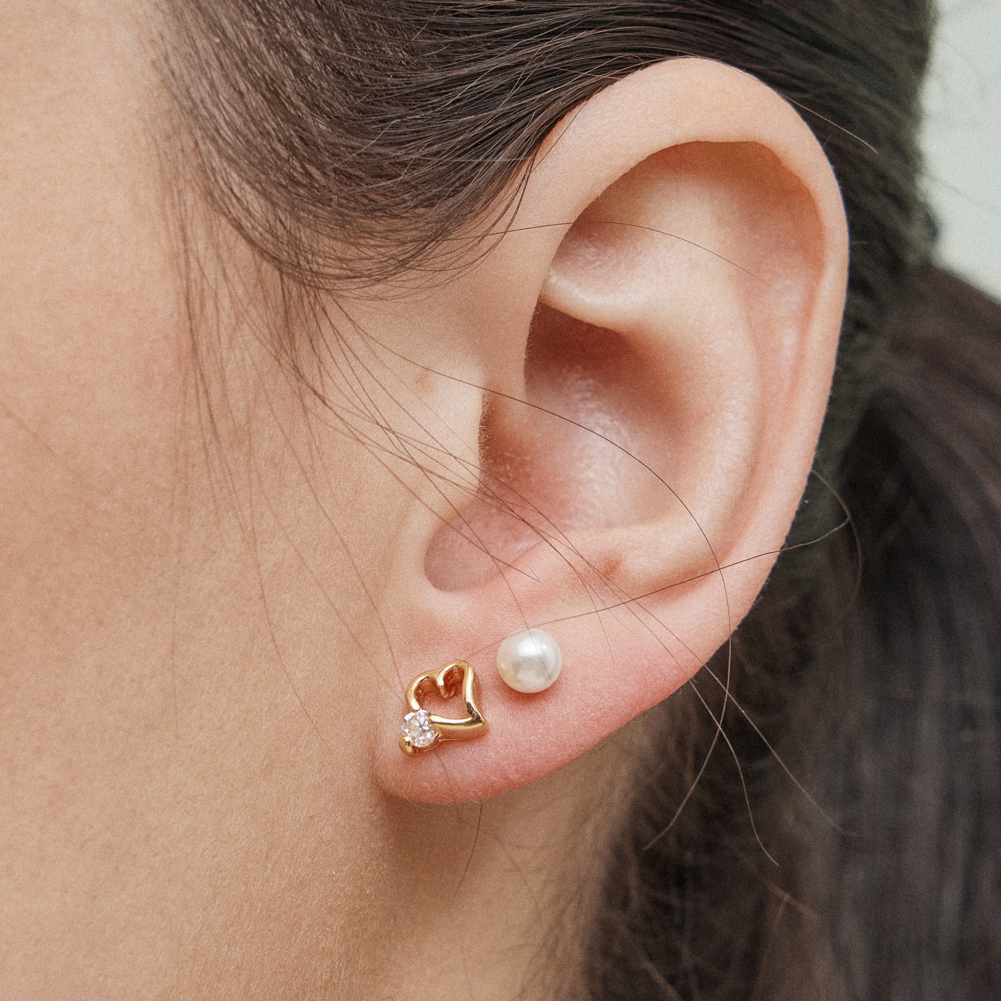 18K Gold Dipped 12-Piece Earring Set – Heart, Pearl, Knot & Hoop Collection - Frem