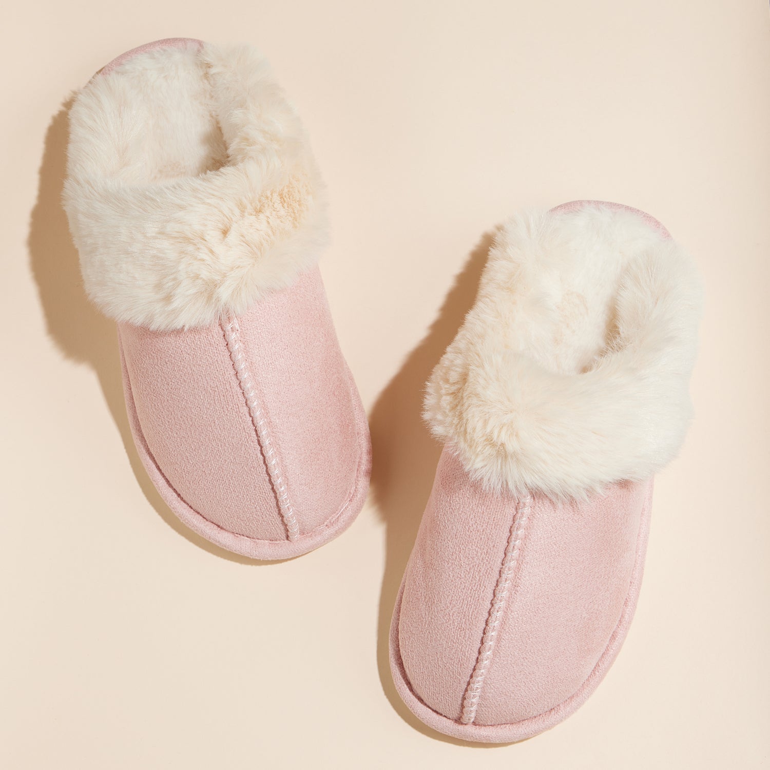 Cozy Faux Fur Lined Slippers – Fall Colors