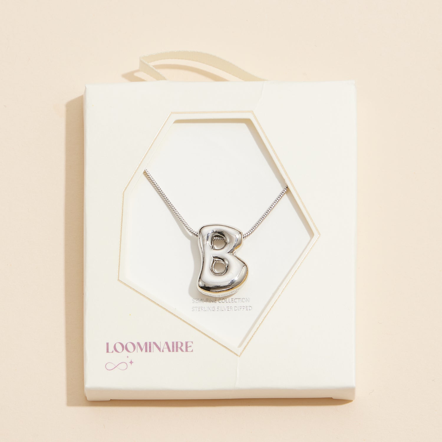 16 Assorted Pack of Bubble Design Initial Short Necklaces