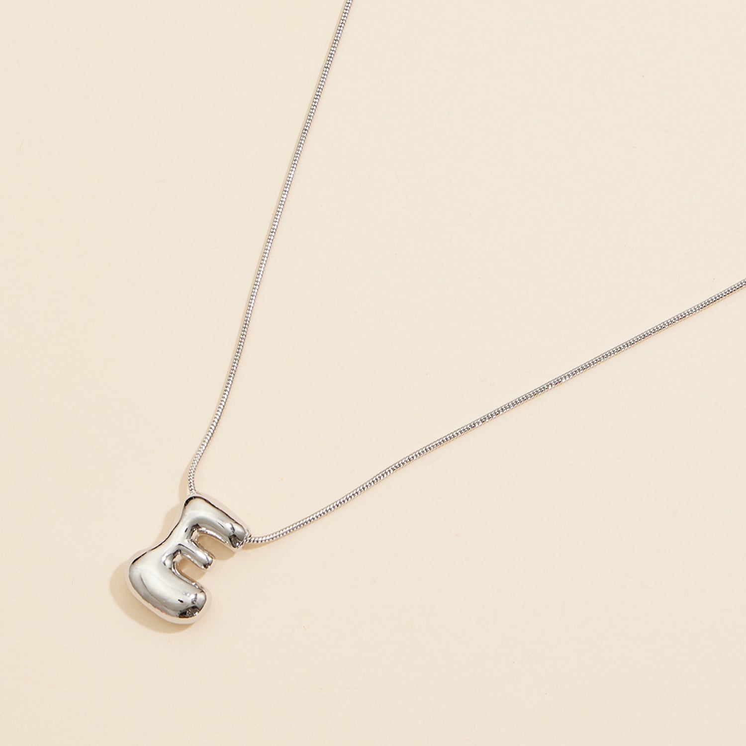 16 Assorted Pack of Bubble Design Initial Short Necklaces