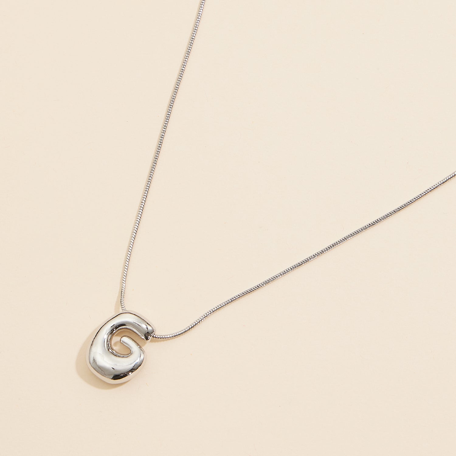 16 Assorted Pack of Bubble Design Initial Short Necklaces