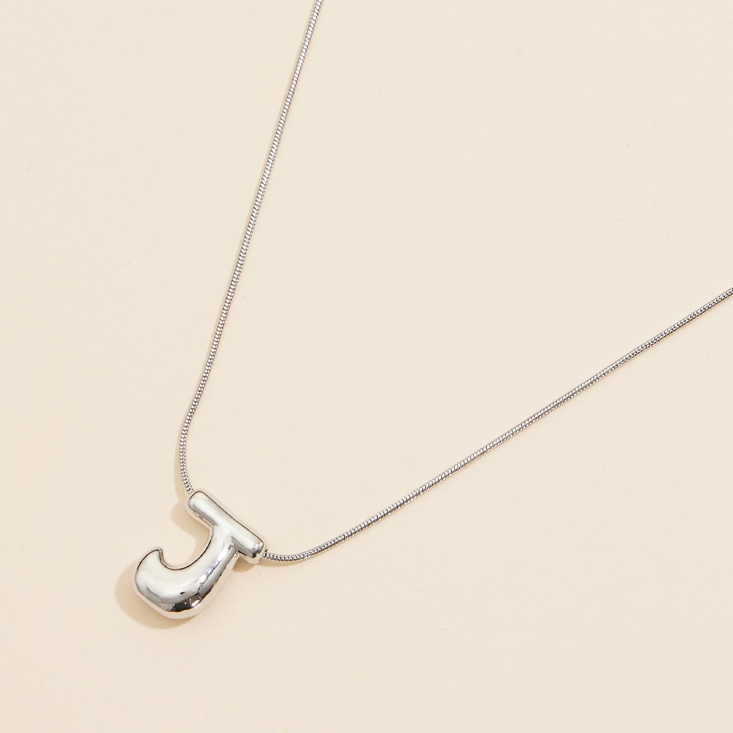 16 Assorted Pack of Bubble Design Initial Short Necklaces