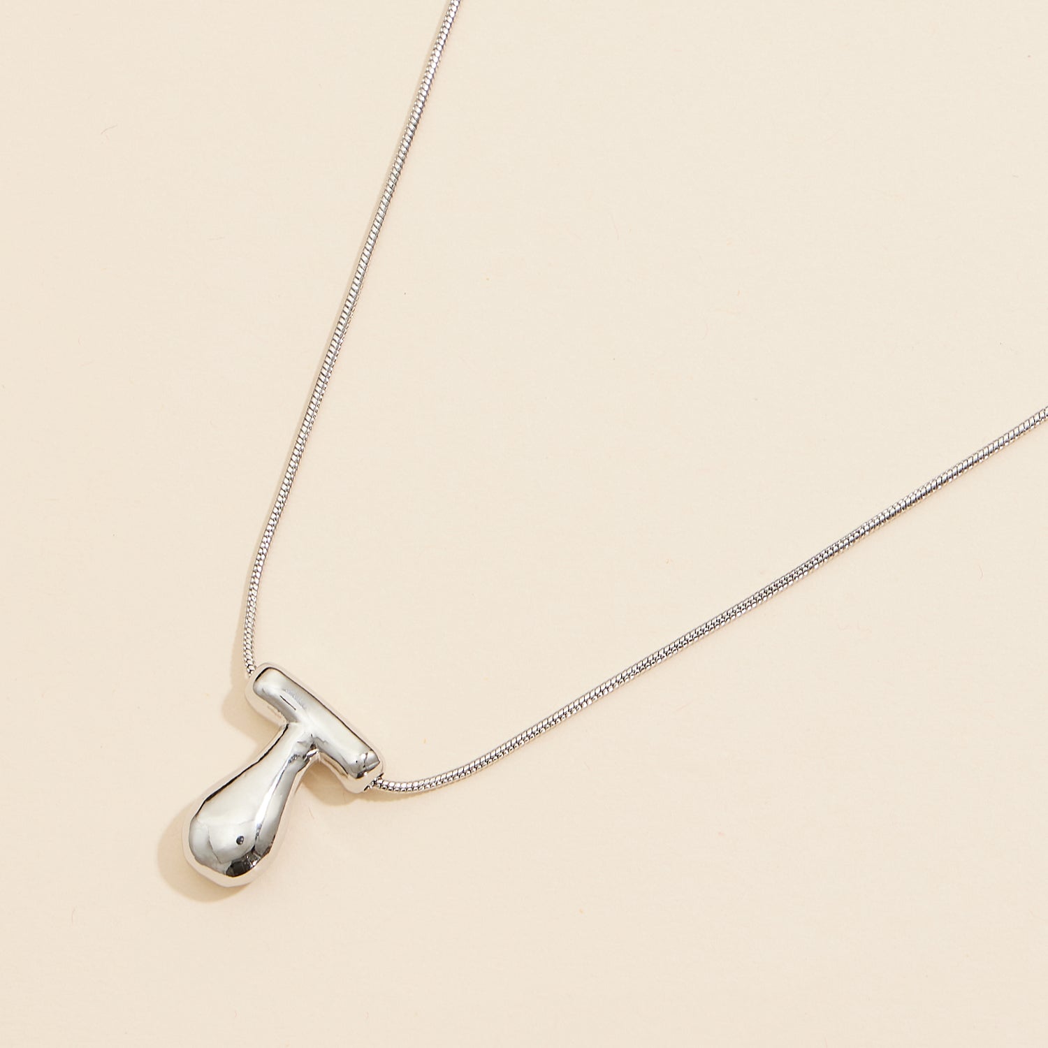 16 Assorted Pack of Bubble Design Initial Short Necklaces