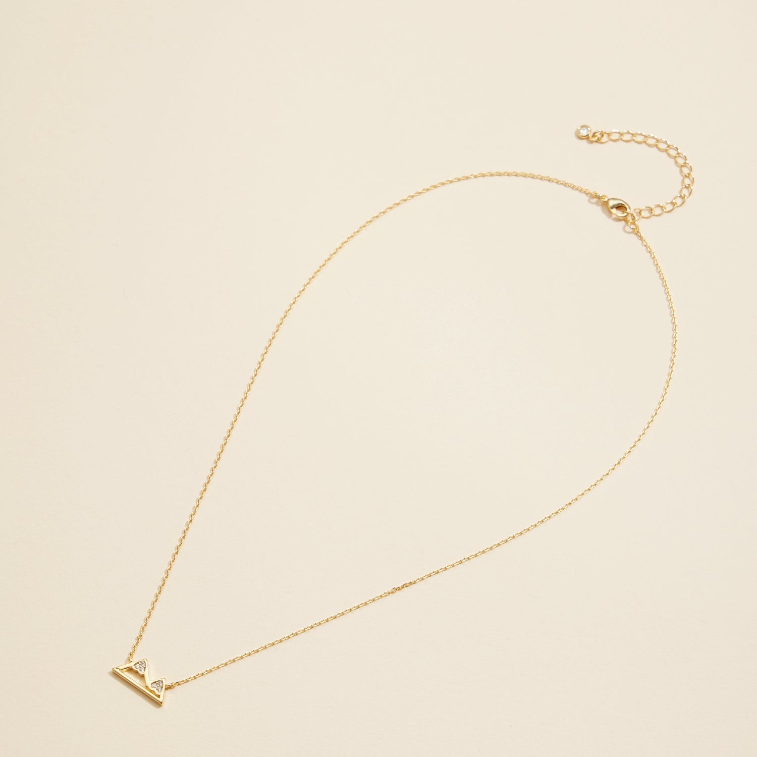 Gold-Dipped Mountains Charm | Short Necklace