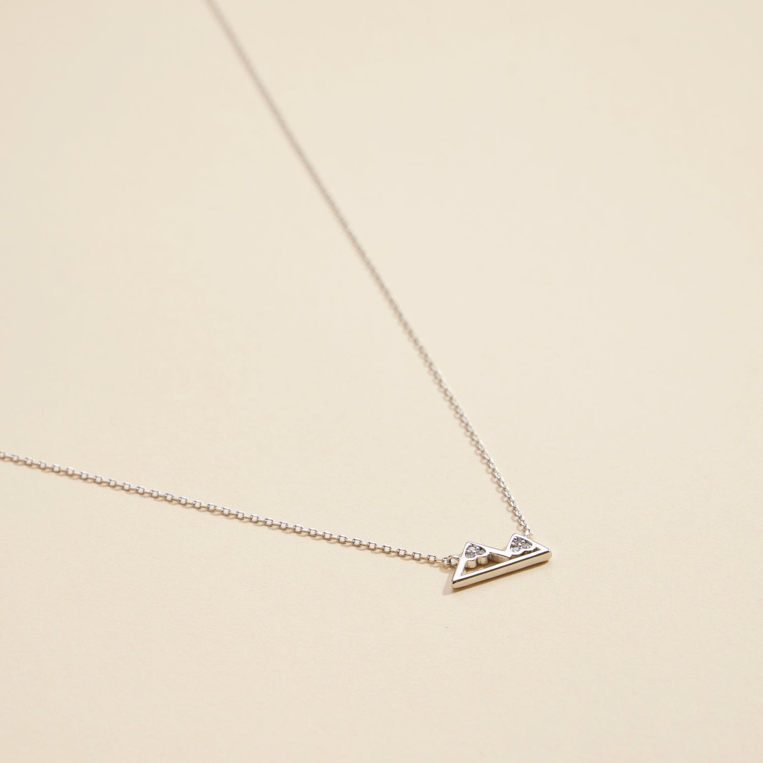 Gold-Dipped Mountains Charm | Short Necklace
