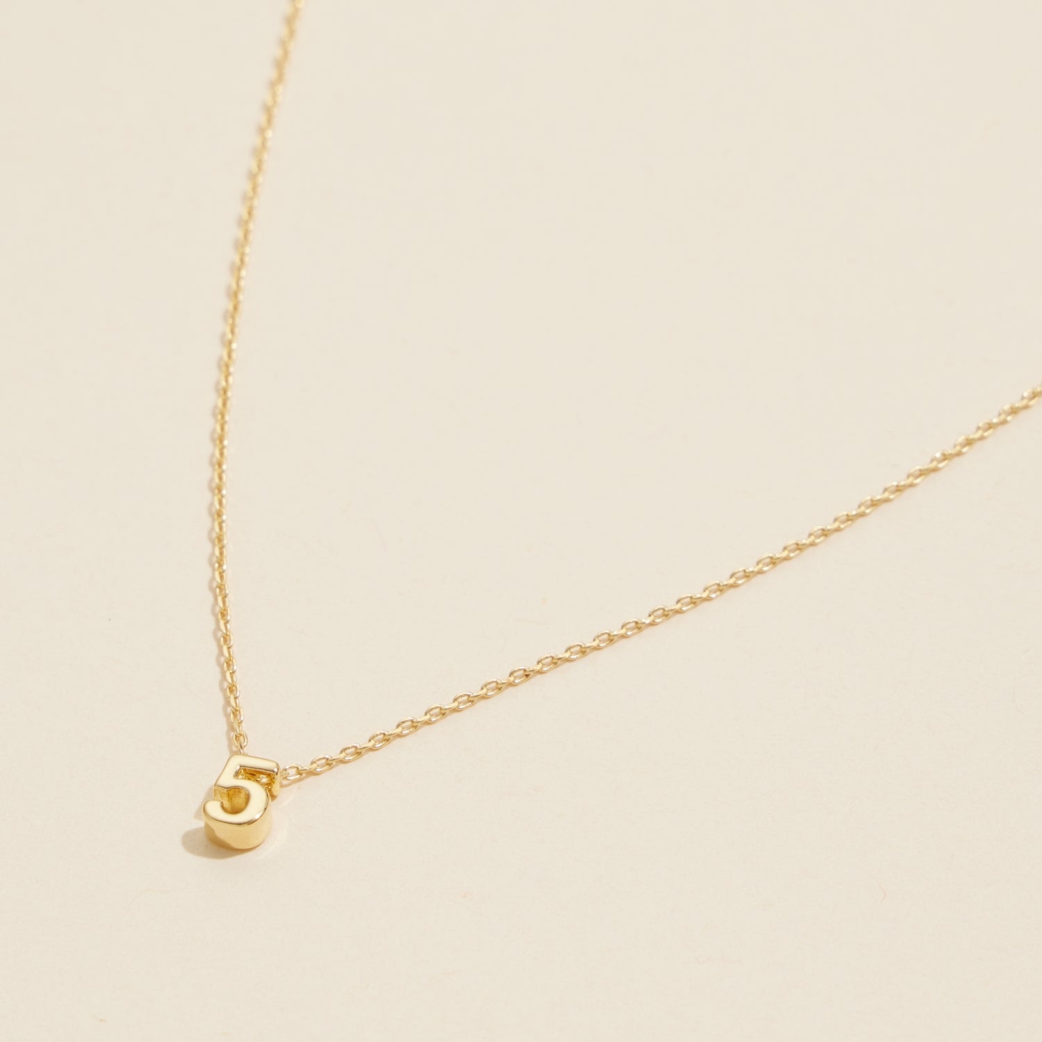 Minimalist Numbers Gold-Dipped | Short Necklace