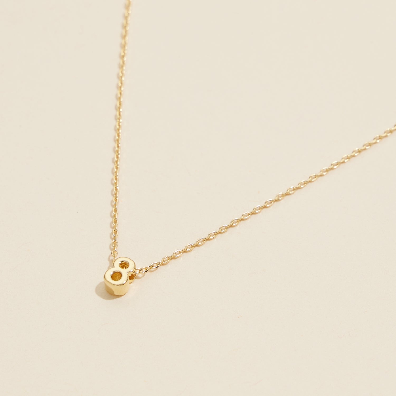 Minimalist Numbers Gold-Dipped | Short Necklace