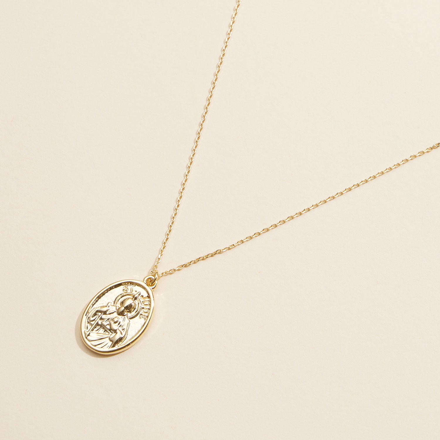 Gold-Dipped Coin Charm | Short Necklace