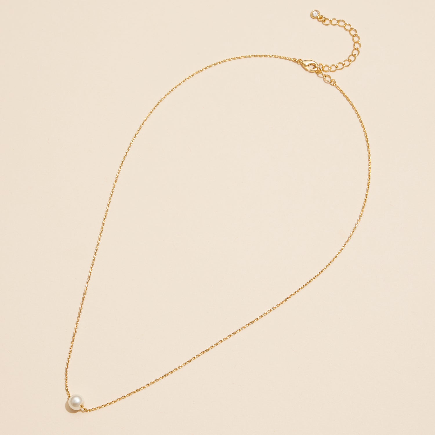 Timeless 18K Small Pearl Pendant Necklace - Frem