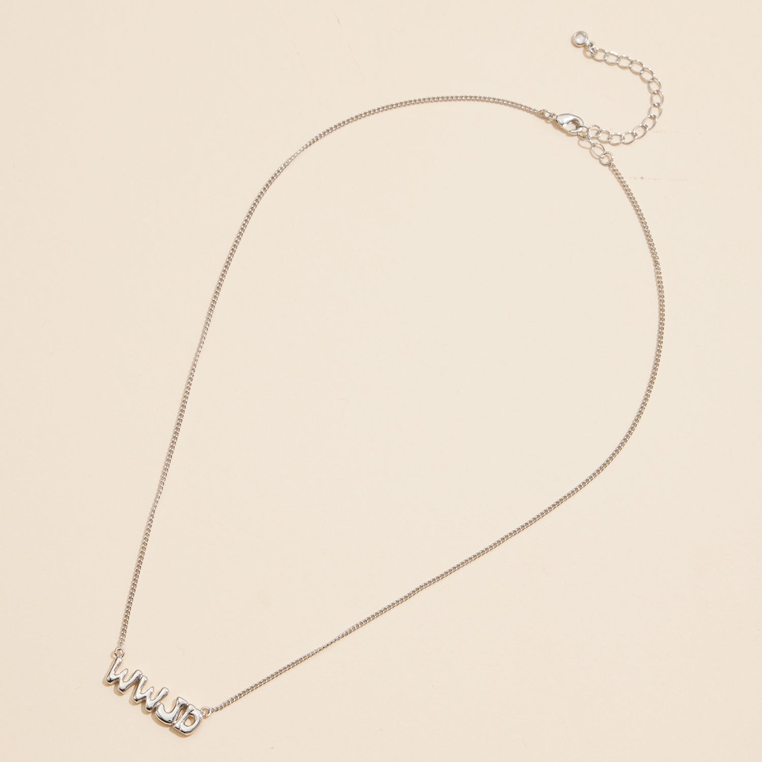 Elegant and Timeless WWJD 18K Gold Necklace