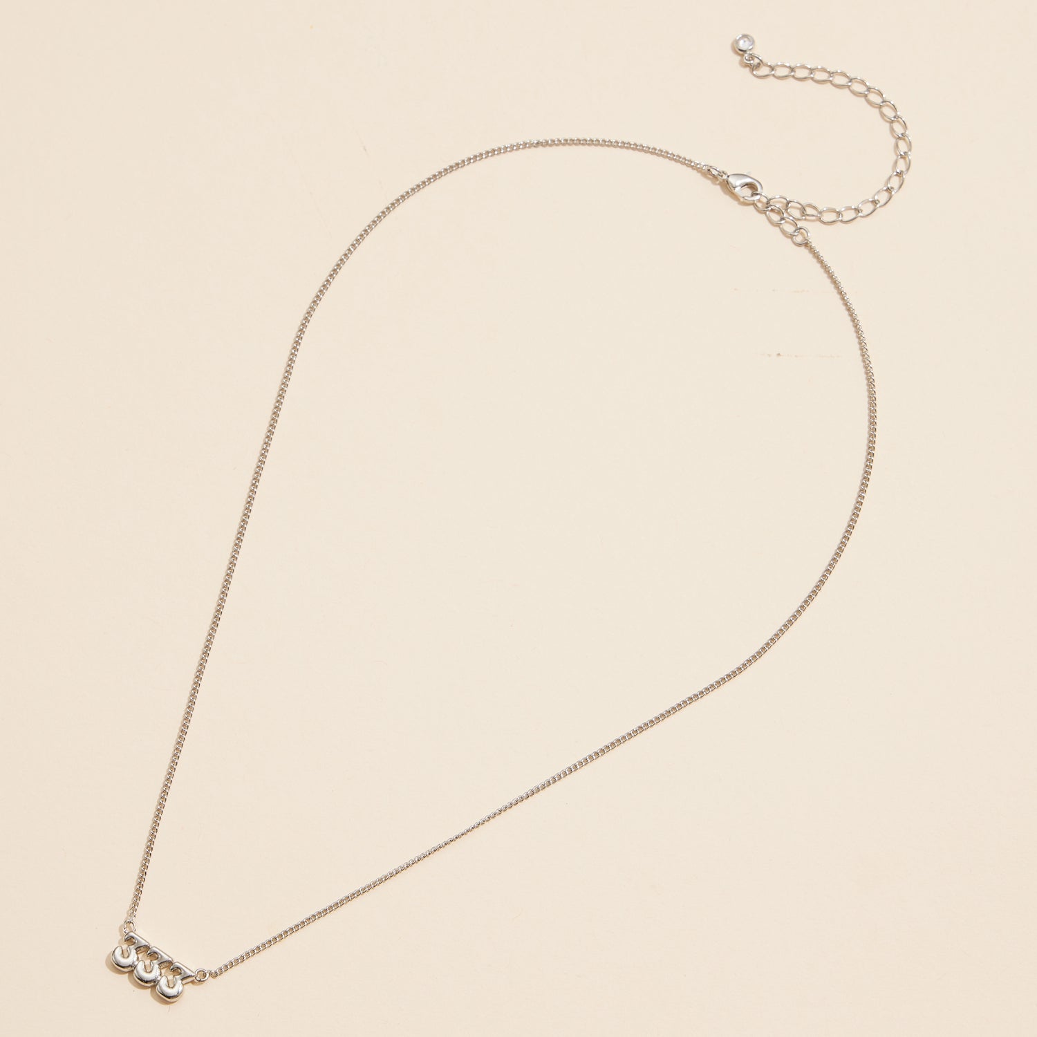 Angel Number "333" 18K Gold Dipped Necklace