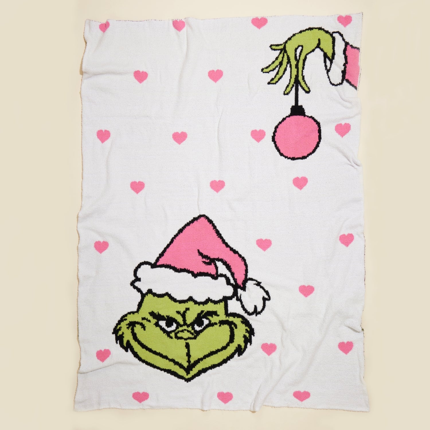 Christmas Green Monster Terry Cloth Blanket
