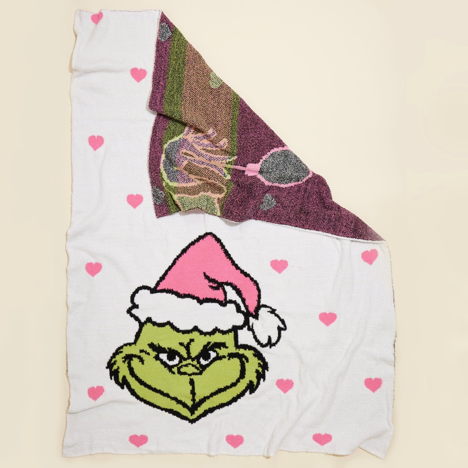Christmas Green Monster Terry Cloth Blanket