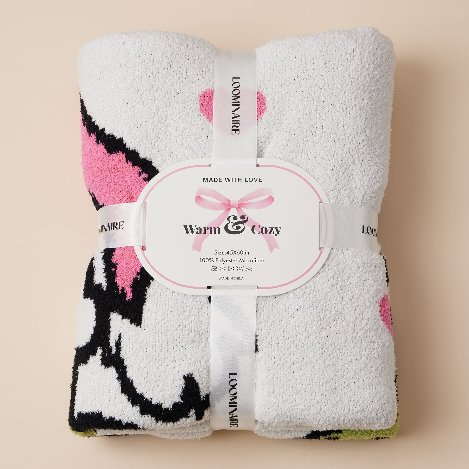 Christmas Green Monster Terry Cloth Blanket