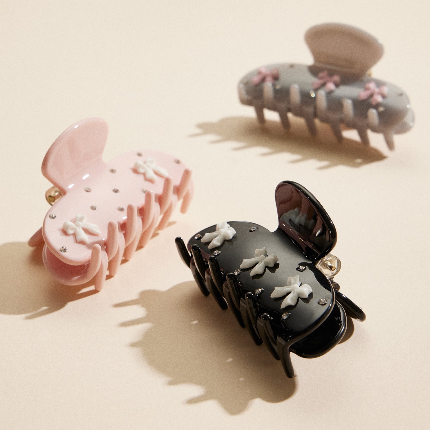 Dimensional Floral Bow | Hair Claw