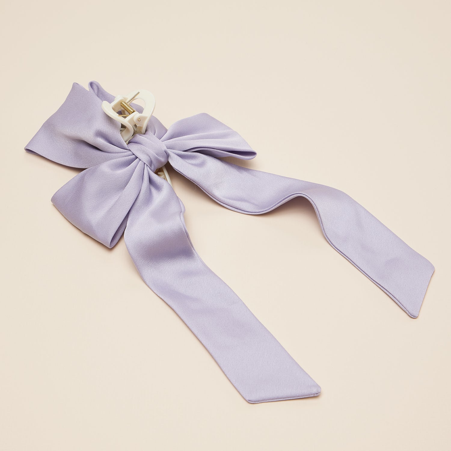 Chic Oversized Bow Claw Clips in Soft and Classic Tones - Frem
