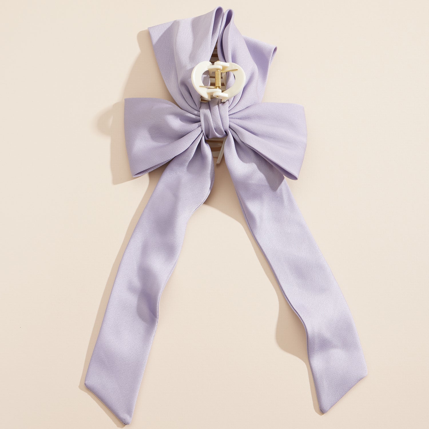 Chic Oversized Bow Claw Clips in Soft and Classic Tones - Frem