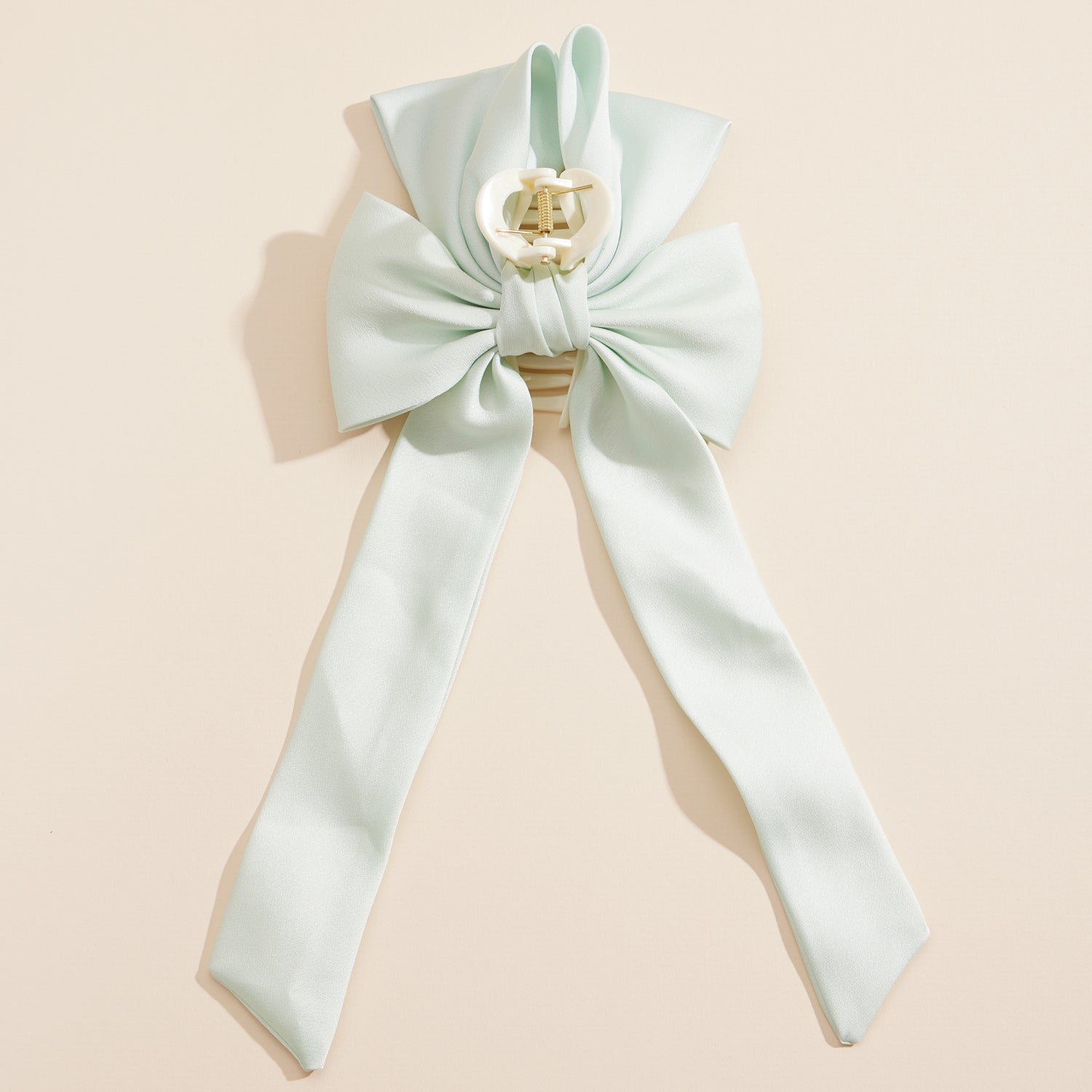 Chic Oversized Bow Claw Clips in Soft and Classic Tones - Frem
