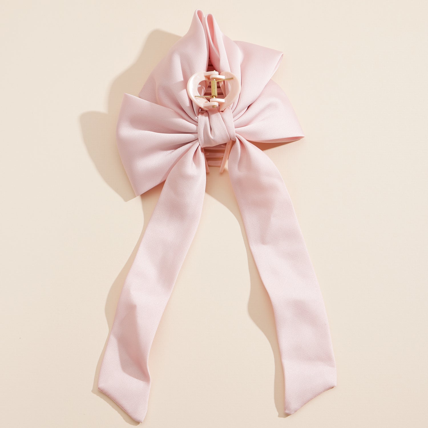 Chic Oversized Bow Claw Clips in Soft and Classic Tones - Frem