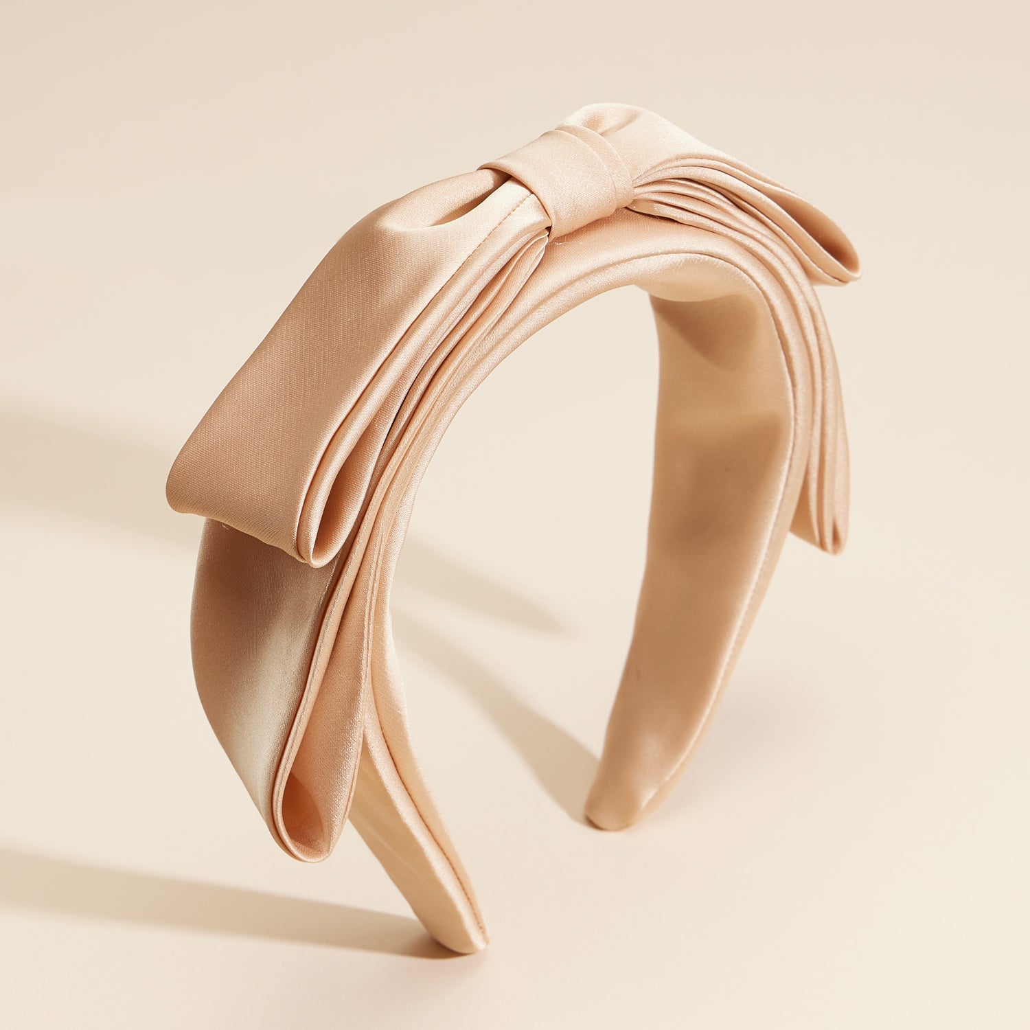 Refined Satin Ribbon Bow Headband