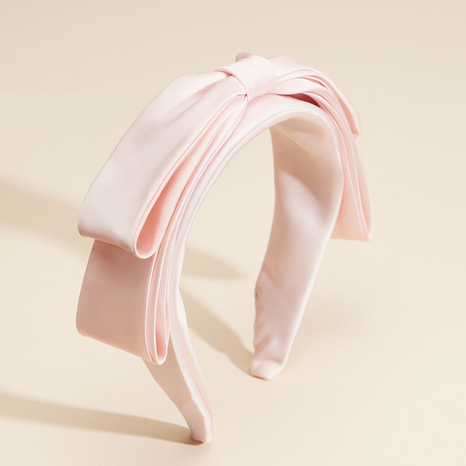 Refined Satin Ribbon Bow Headband