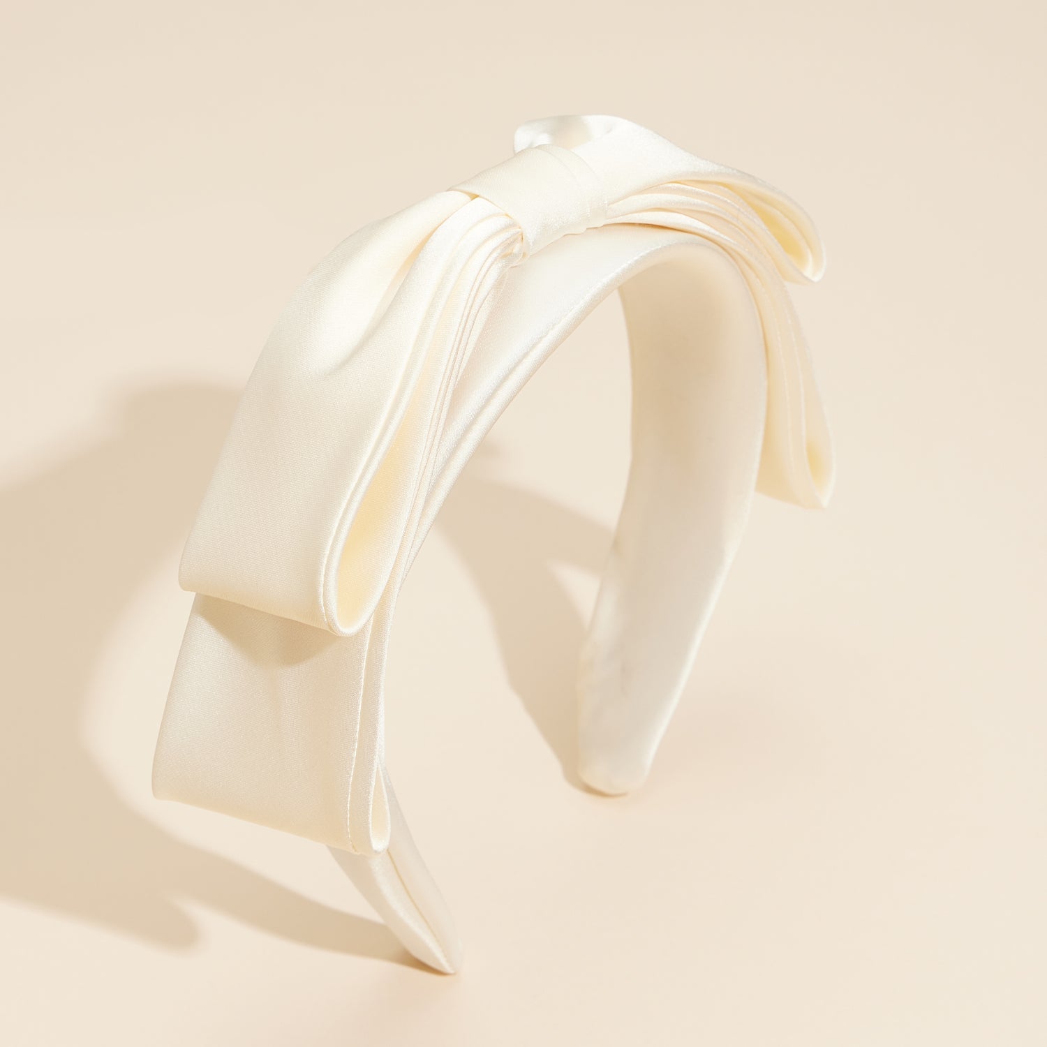 Refined Satin Ribbon Bow Headband