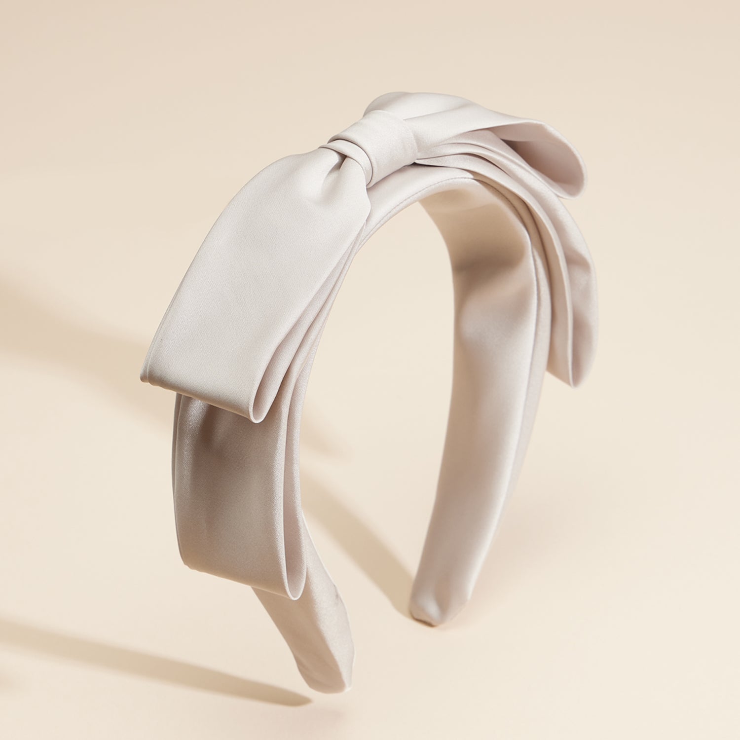 Refined Satin Ribbon Bow Headband