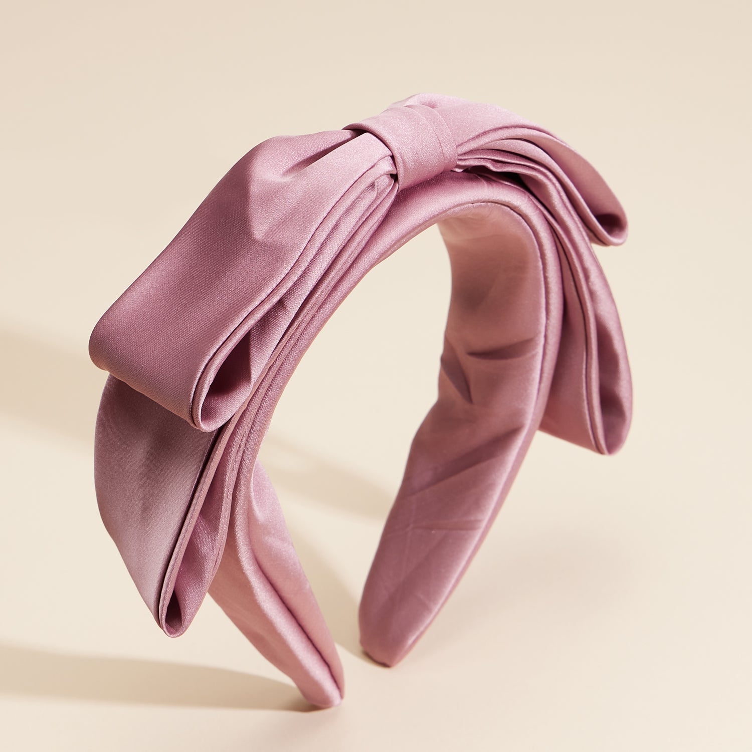 Refined Satin Ribbon Bow Headband