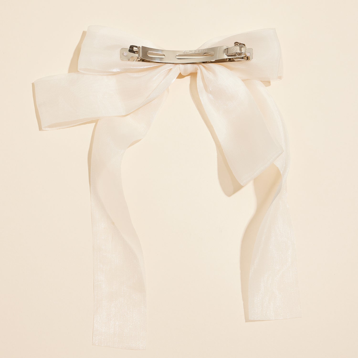 Sheer Ribbon Bow Hair Clip