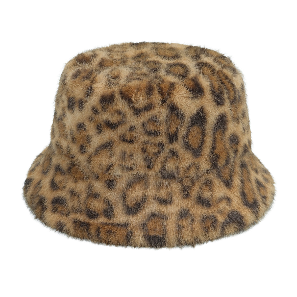 Leopard Faux Fur Bucket Hat – Cozy Winter Fuzzy Hat