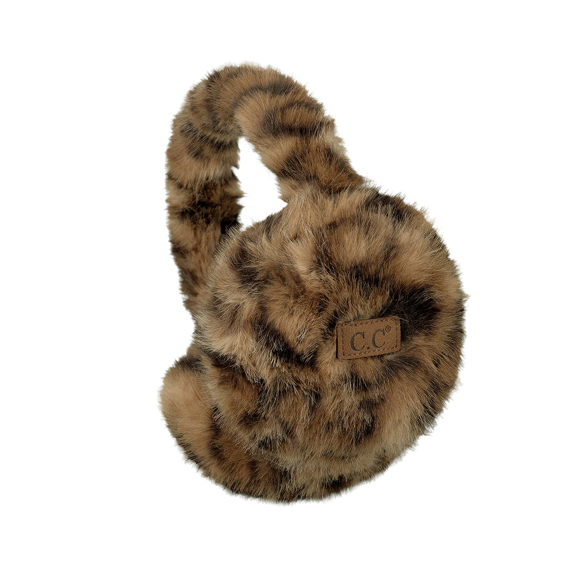 Leopard Faux Fur Earmuffs for Women | Warm Winter Ear Warmers