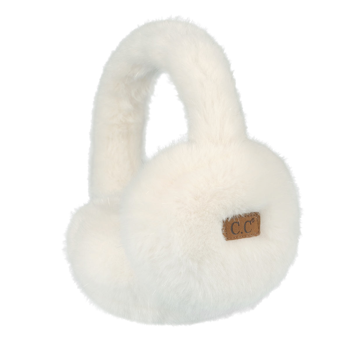 Glitter Faux Fur Earmuffs for Women | Soft Winter Ear Warmers