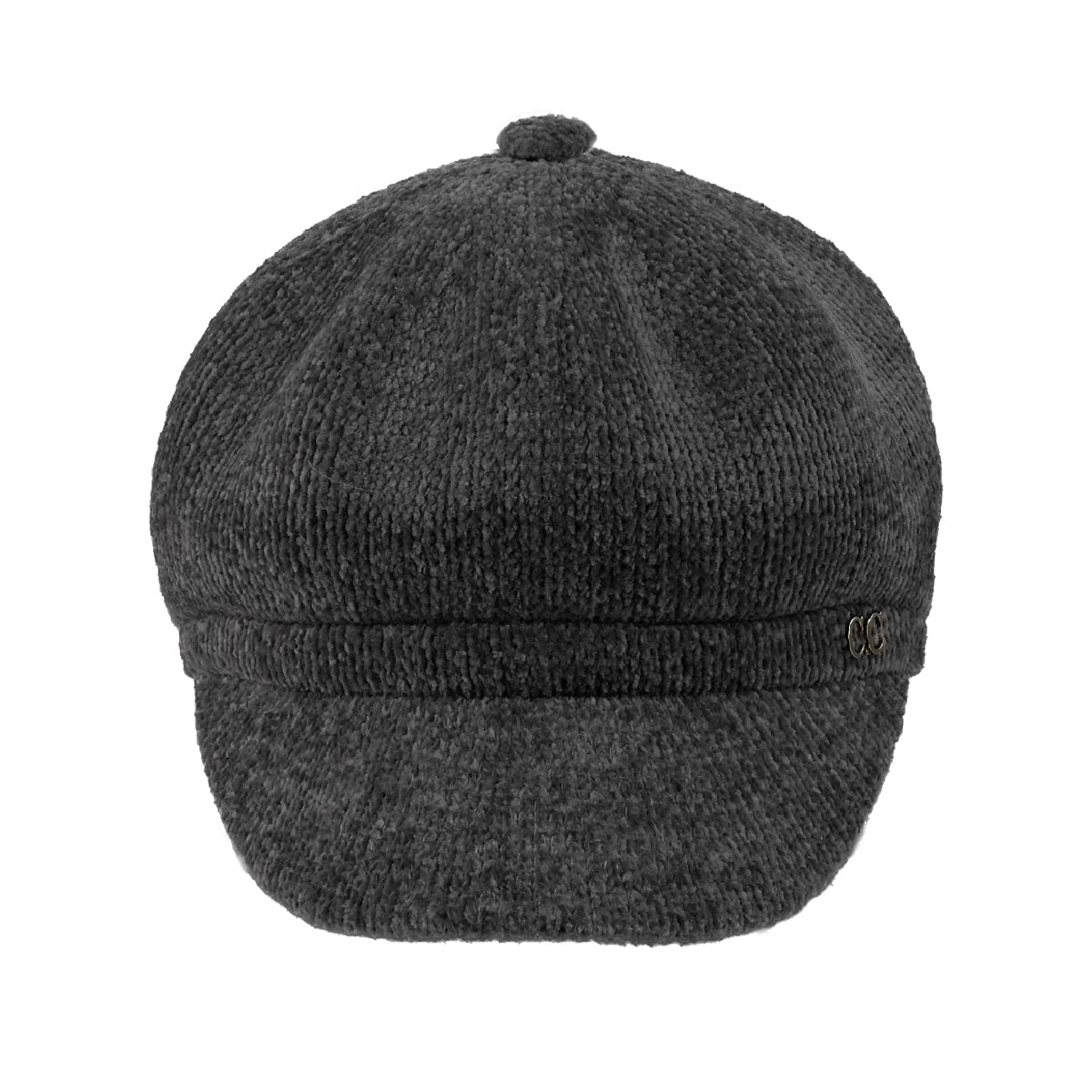 Knit Newsboy Cap with Soft Textured Finish