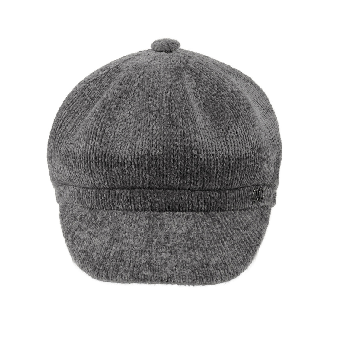 Knit Newsboy Cap with Soft Textured Finish