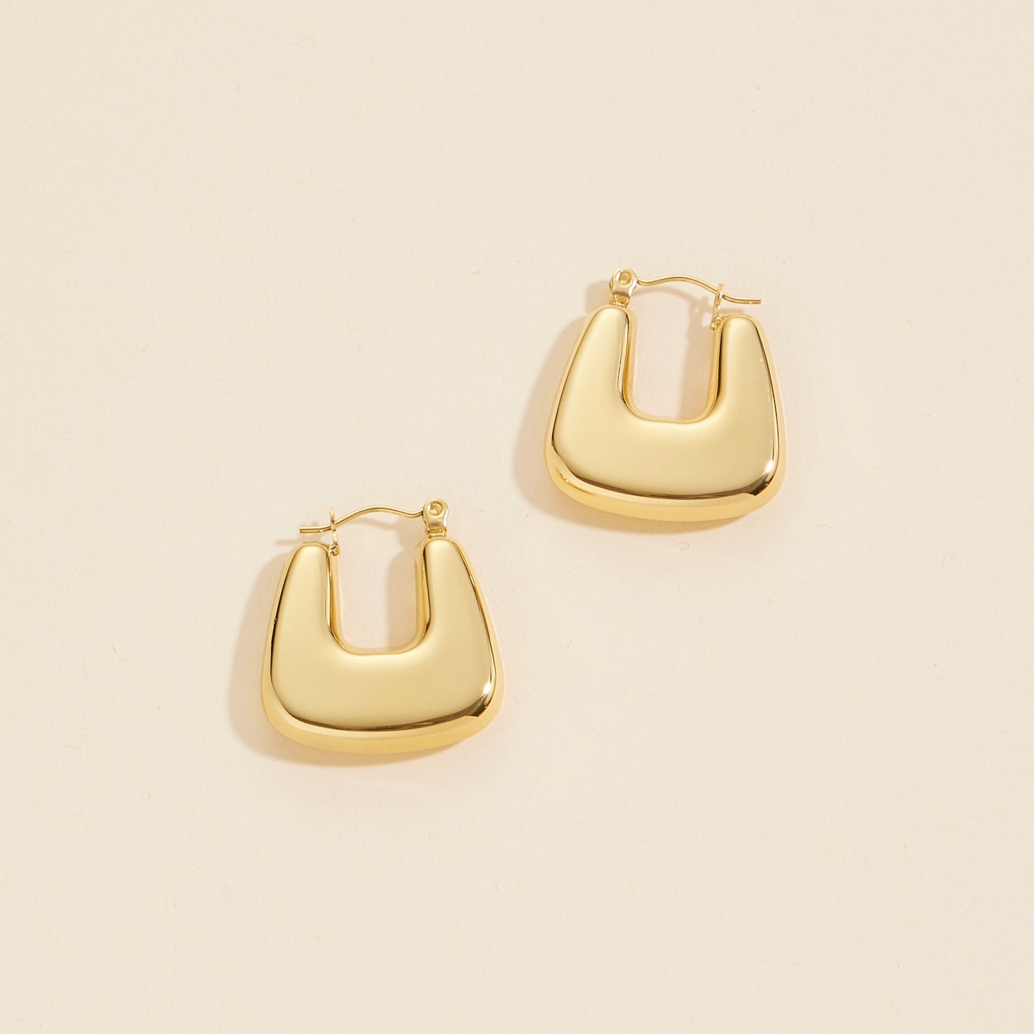 Classic Gold-Finish | Stainless Steel Hoop Earrings