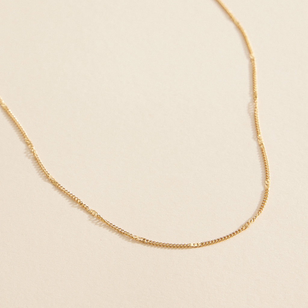 Stainless Steel Gold Chain Necklace | Adjustable Extender