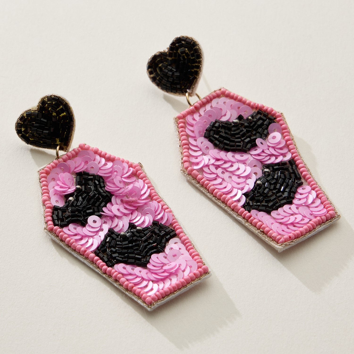 coffin earrings